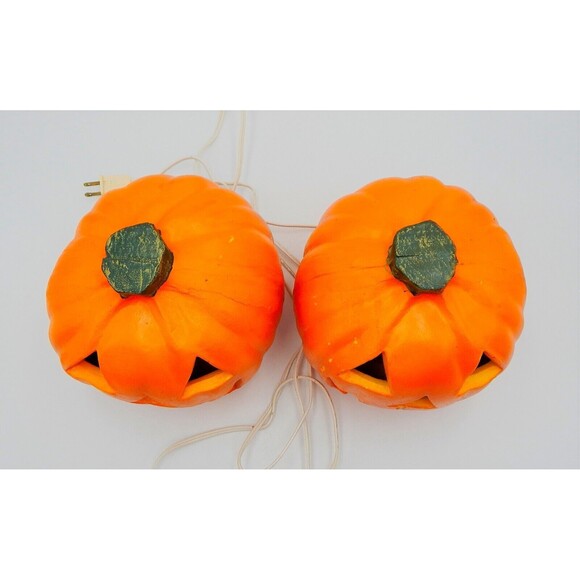 Jack-O-Lantern Light Up Foam Blow Mold Halloween Pumpkins Paper Magic Group 1998 - Picture 6 of 12